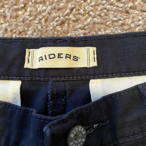 Riders Womens Navy Blue Mid Rise Straight Leg Dress Pants Size 8p - Picture 6 of 9
