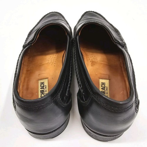 Bachrach Mens Sz 8.5M Loafer Made In Italy Vero Cuoio Leather Exotic Ostrich HTF - Picture 4 of 24