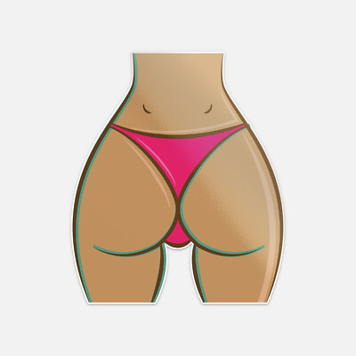 #ad Sexy Woman Ass Thong Vinyl Sticker Decal $3.10
