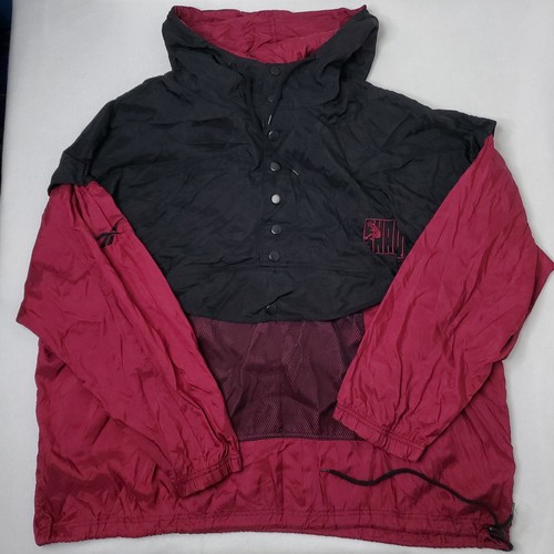 VTG Reebok SHAQ Windbreaker Snap Anorak Pullover Track Jacket Popover 90s XXL 2X