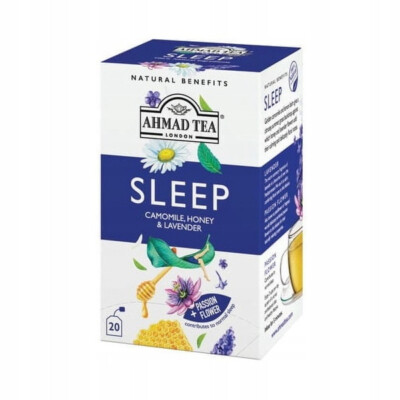 Ahmad Tea Natural Benefits SLEEP - Camomile Honey & Lavender 20 Teabags