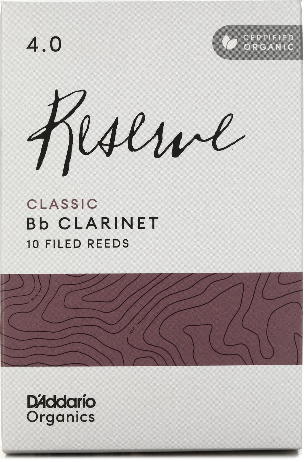 Трости для кларнета DAddario Organics Reserve Classic Bb - 4.0 (10 упаковок)