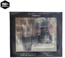 Kenneth Cole Black Bold 2 pc set for Men -1.7 oz EDP Sp 3.4 oz Hair Body Wash