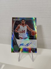 2021-22 Prizm Draft Picks Marcus Burk Hyper Prizm Rookie Auto RC 