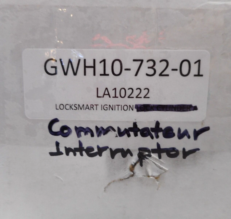 LOCKSMART IGNITION LOCK SWITCH COMMUTATEUR INTERRUPTOR LA10222 - Image 3 of 4