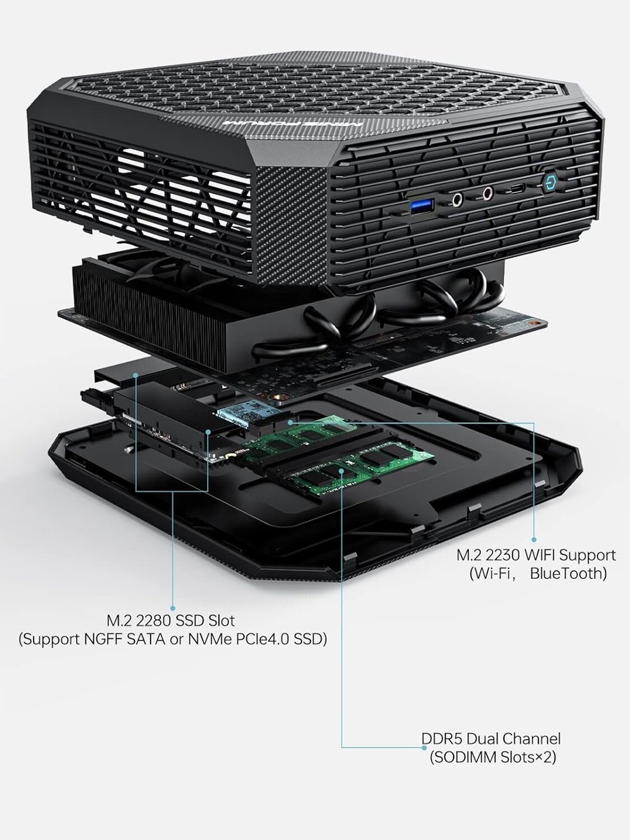 MinisForum HX99G Mini PC AMD Ryzen 9 6900HX 32GB-RAM 1TB-SSD