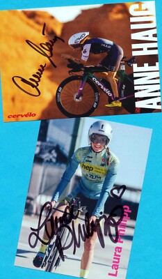 Anne HAUG - Laura PHILIPP (2)  2 AK Bilder - Print Copys + IRONMAN - AK signiert