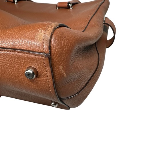 Coach 36514 Swagger 21 Pebble Leather Satchel Carryall Bag Saddle Brown Purse - Picture 7 of 22