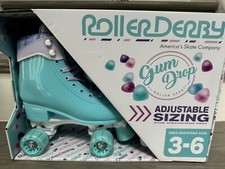 Roller Derby Gumdrop Kids' Adjustable Quad Skate - Mint 3-6 