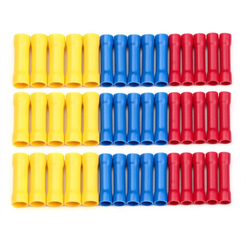 400Pcs Insulated Straight Crimp Terminals Butt Cable Electrical Wire Connectors - Picture 2 of 12