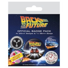 5 Piece Button Badge Pack - Genuine Branded TV Series Film Or Animation Badges