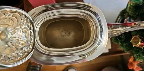 VINTAGE ANTIK REPOUSSE CHELTENHAM SHEFFIELD HOCHRELIEF SILBERPLATTE KAFFEESET - Bild 15 von 15