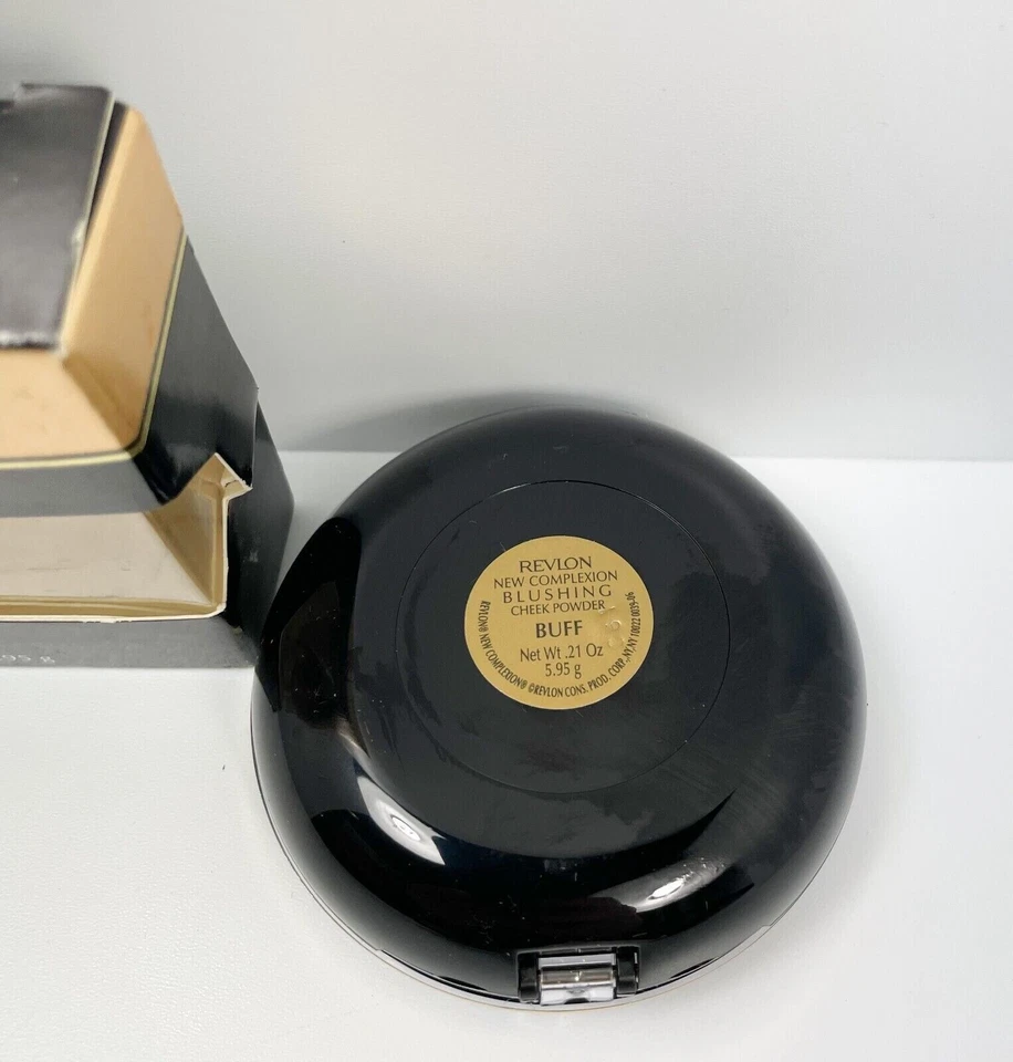 New REVLON New Complexion Blushing Cheek Powder #06 BUFF **RARE ORIG OIL FREE - Image 3 of 3