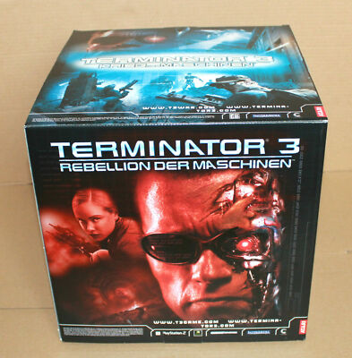 Terminator 3 Rise of the Machines Werbe Box Aufsteller Game Store Display PS2 