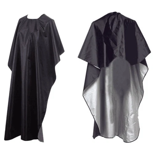 Hairdressing Cape Waterproof Barbers Gown Black Hair Cutting Apron