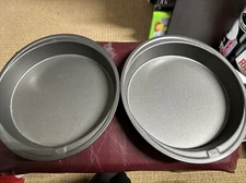 Good Cook Cake Pans Set of 2 Round Layer or Pie Baking Pan Nonstick 9” 