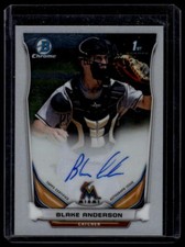 2014 Bowman Draft Blake Anderson Chrome Draft Pick Autographs