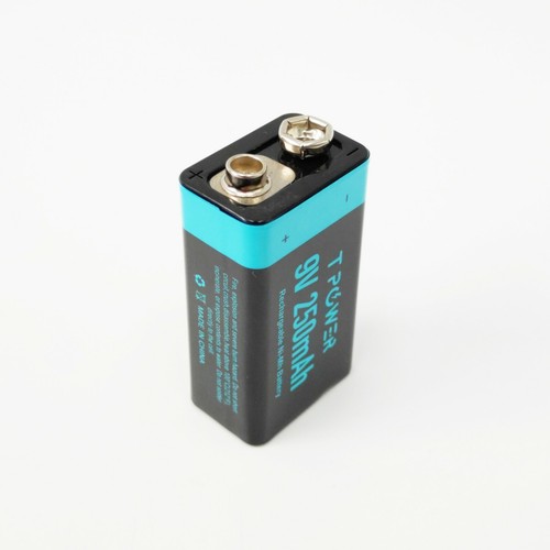 2250mWh Tpower 9v Rechargeable Ni-Mh Battery 250mAh f Smoke Alarm - Picture 2 of 10