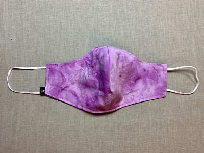 Hand Made Face Mask Size Medium Measures (4.25x8.25) Light Purple