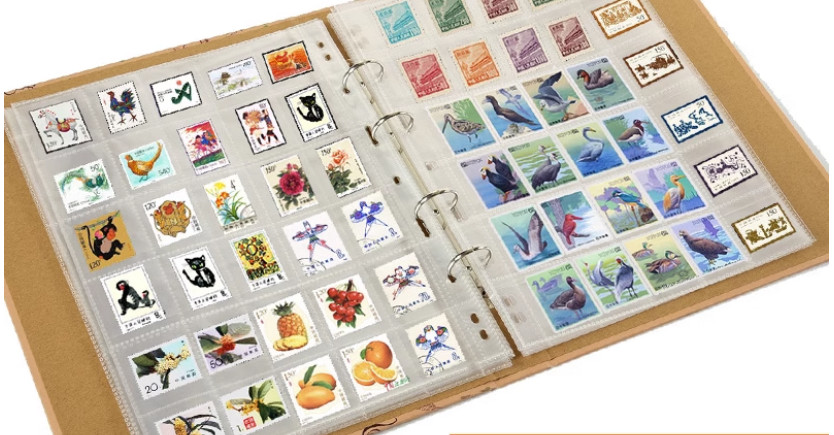 1500 + Stamps Collection Album Blinder with 40 sheets x 4 size-Our Story