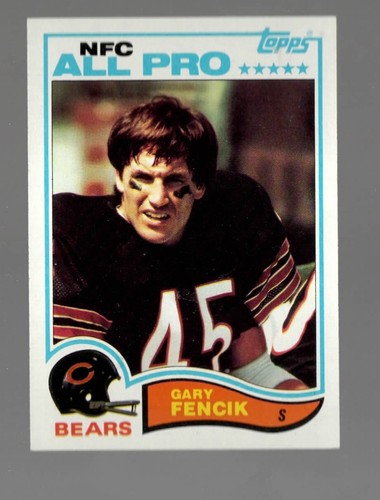 1982 Topps Football card #296 Gary Fencik Chicago Bears Near Mint/Mint