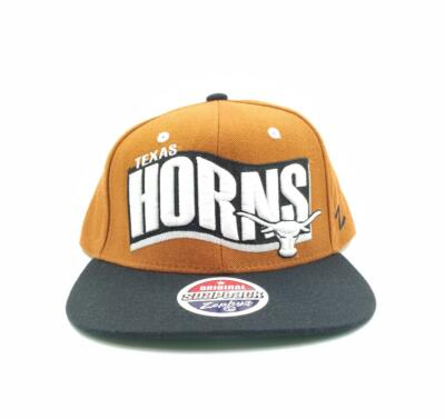 NCAA Zephyr Texas Longhorns Burnt Orange and White Snapback Hat