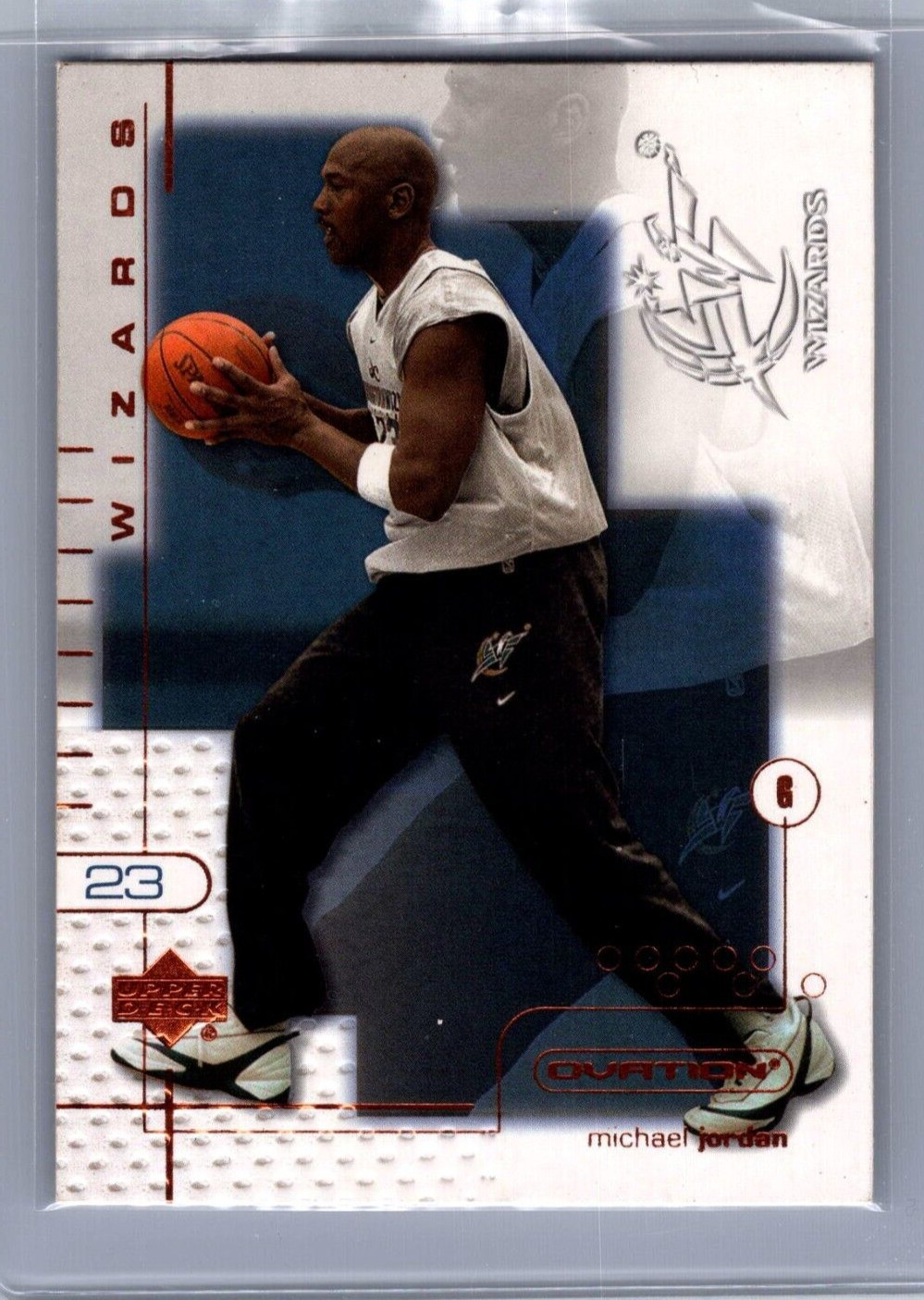 2001 Upper Ovation Deck Michael Jordan #90 Wizards