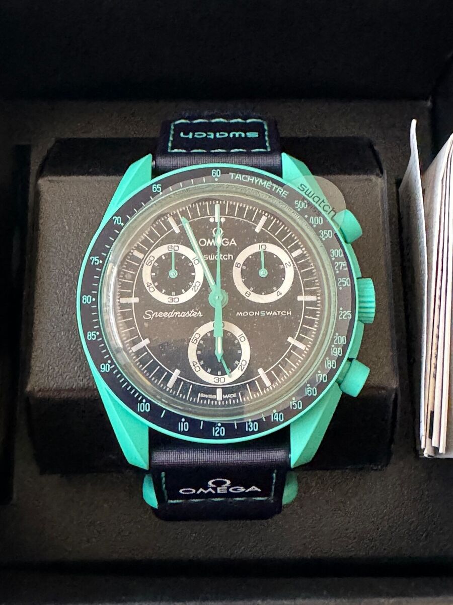 Omega Swatch Moonswatch Mission on Earth Polar Lights Omega Swatch Moonswatch Mission on Earth Polar Lights