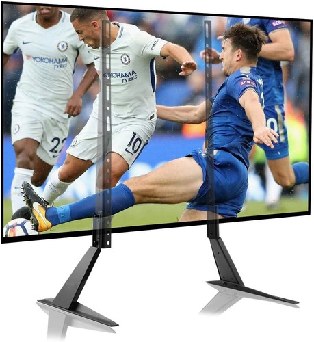 Modern Tabletop TV Stand Flat Screen Base Replacement for 17" 32" 40" 42" 50" 55 - Picture 2 of 12