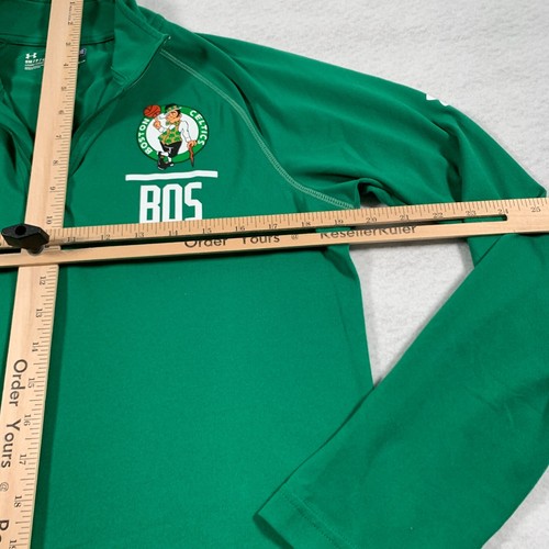 Boston Celtics Sweater Mens Small Green Team Issued NBA Under Armour - 第 7/12 張圖片