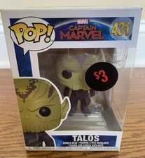 Funko Pops!  Captain Marvel Talos # 431, New In Box!