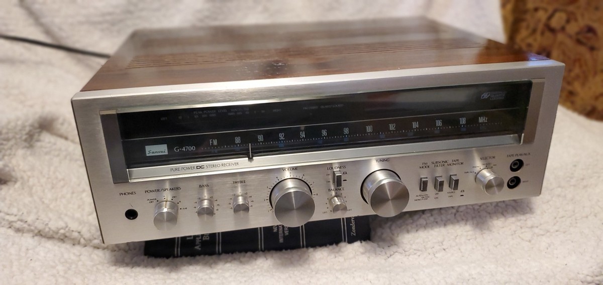 Vintage Sansui G-4700 Am FM MW 50w Channel 10hz to 70khz Stereo