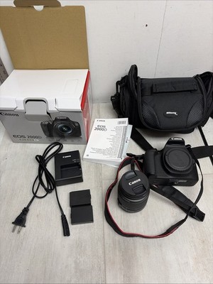 Canon 2728C002 EOS 2000D 18-55mm III Lens 24.1MP DSLR Camera