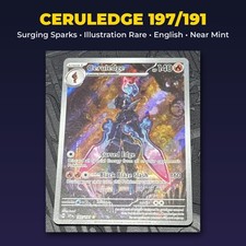 Pokemon Ceruledge 197/191 Illustration Rare Surging Sparks English Holo Raw NM