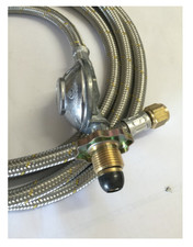 1 LPG TANK CYLINDER REGULATOR WITH POL CONNECTION X 3/8 SAE 3 METER LONG HOSE