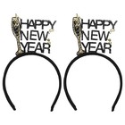 2 Pcs Haarreifen Glitzer Neujahrs-Haarband Stirnbänder Für Silvester