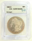 1886-S Morgan Silver Dollar ICG AU50 Details