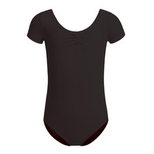 Basic Short Sleeve Ballet Leotards For Girls Classic Dance Gymnastics Toddler