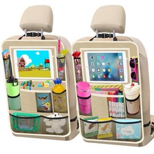 Car Backseat Organizer  2 Pack Car Organizer Back Seat with 11" Tablet Holder...