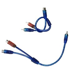 4x RCA Y Splitter Audio Jack Cable Adapter 1 Female to 2 Male - 1Male to 2Female