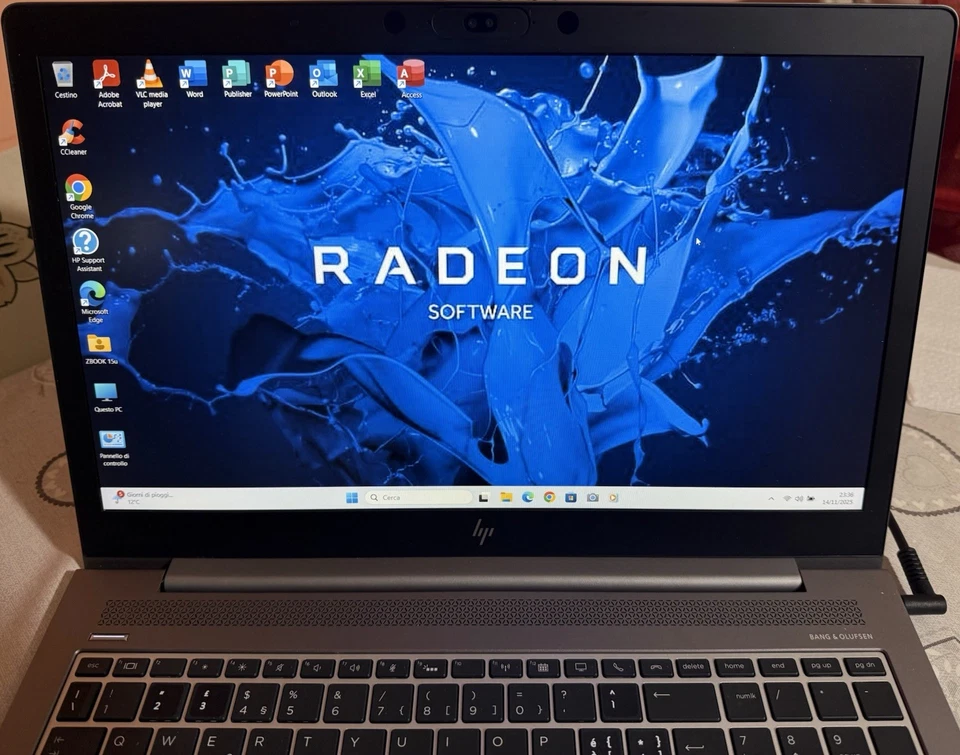 HP ZBOOK 15u G5-15,6”FHD-I7-8550U-SSD512GB-32GB RAM DDR4-RADEON WX3100 - Immagine 3 di 4