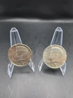 ***2 JOHN F KENNEDY SILVER HALF DOLLAR COINS 1967 & 1968D***
