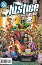 Young Justice #2 VF/NM; DC | Peter David Robin Superboy Impulse - w/Bag+Board