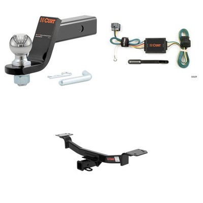 CURT Trailer Hitch Tow Cargo Package, Wiring Harness, #45042 Ball Mount - 13526