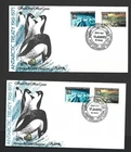 Australia Antarctic AAT 1971 Treaty Set of 2 on all 4 Base Official FDC set