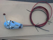 Teleflex Chrome Binnacle Controls W/ Cables Nice Condition