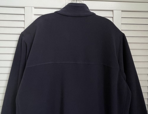 Lands End Outfitters leichte Fleecejacke Herren XL durchgehender Reißverschluss marineblau neu ohne Etikett - Bild 9 von 10