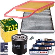 FILTER-SET INSPEKTIONS-PAKET SERVICE-KIT+3x ZÜNDKERZEN für VW UP CITIGO Mii 1.0