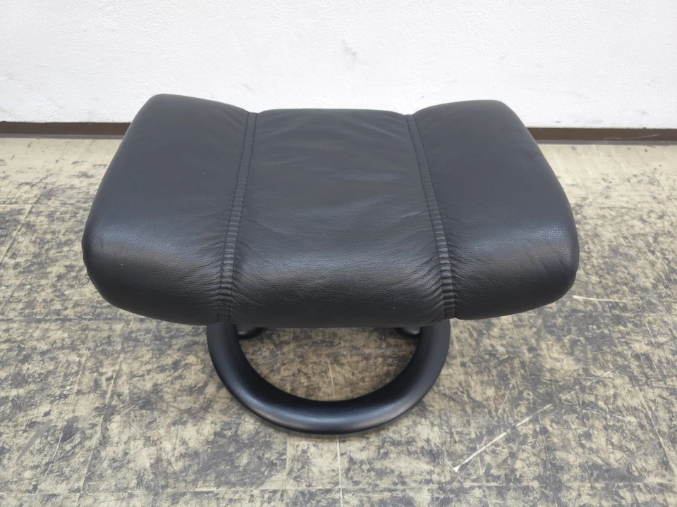 Stressless Lederhocker Designerhocker top Schwarz Designersessel - Bild 3 von 4