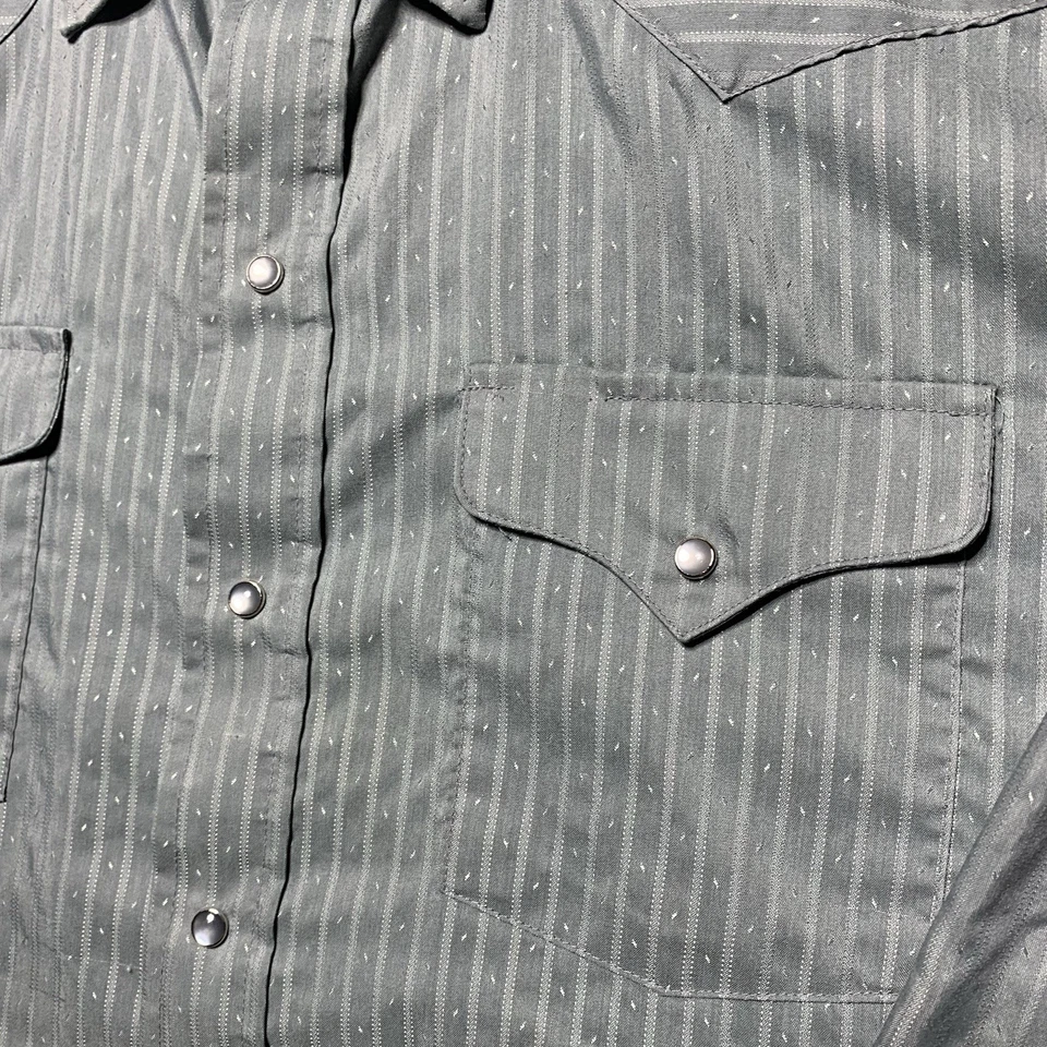 Camisa a Presión Vintage Panhandle Delgada Perla Para Hombre Talla 18-35 (se adapta a XXL) Hecha en EE. UU. Foto 4 de 4